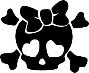 Girl Skull And Crossbones Template - ClipArt Best