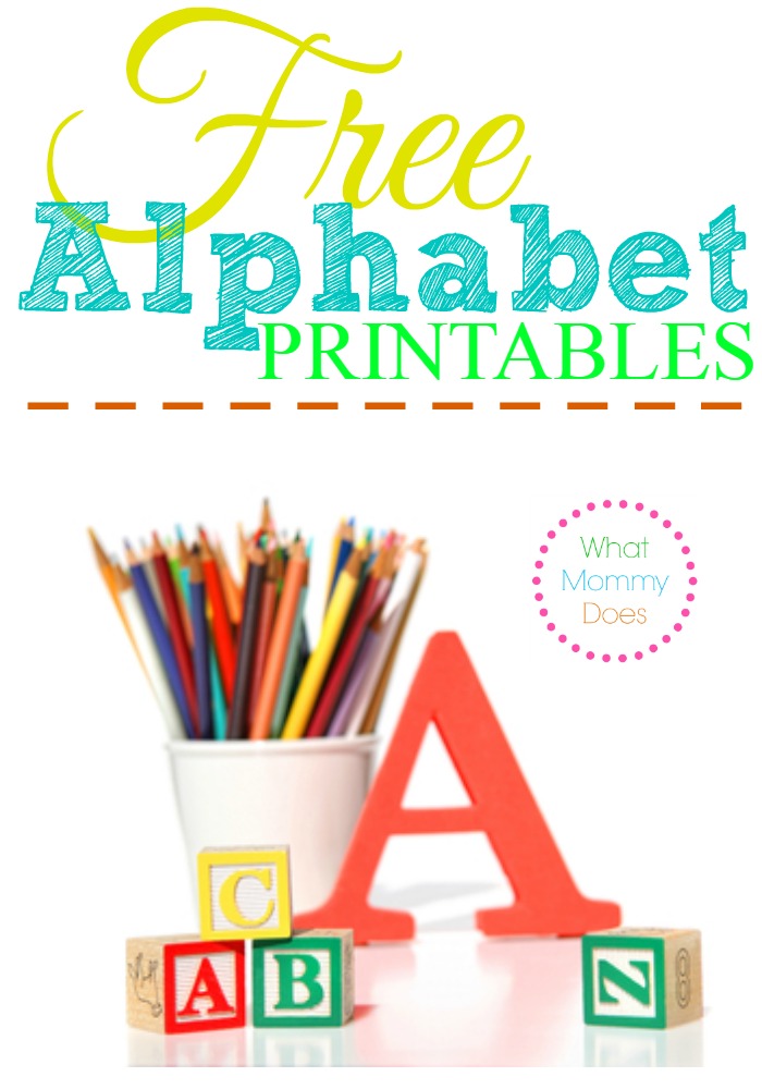 Free Alphabet Printables – Letters, Worksheets, Stencils & ABC ...