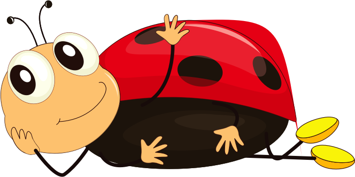 School ladybug clipart