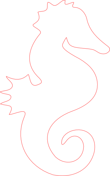 Seahorse Silhouette Outline - ClipArt Best