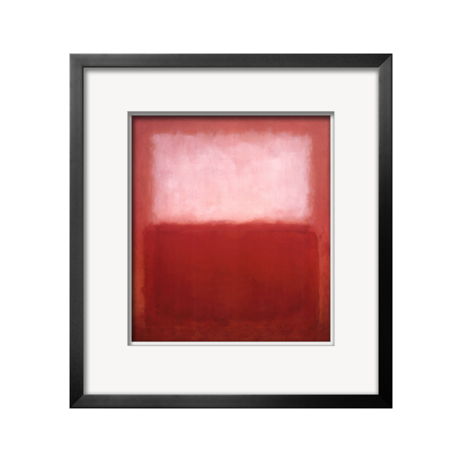 Mark Rothko // White Over Red (SOHO Black Frame, without Mat ...
