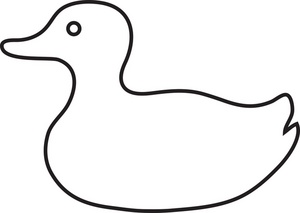 Duckling Clipart Black And White - Free Clipart Images