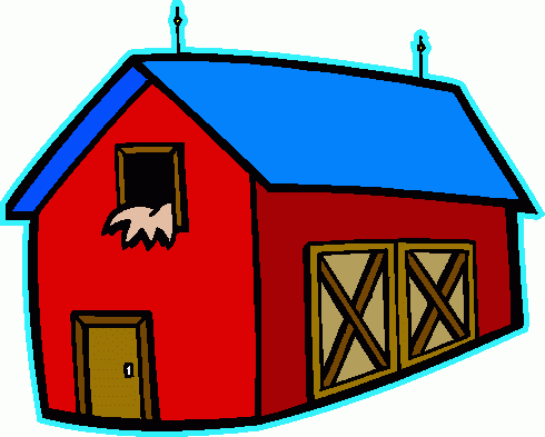 Cartoon barn clip art along with cartoon farm animals along with ...
