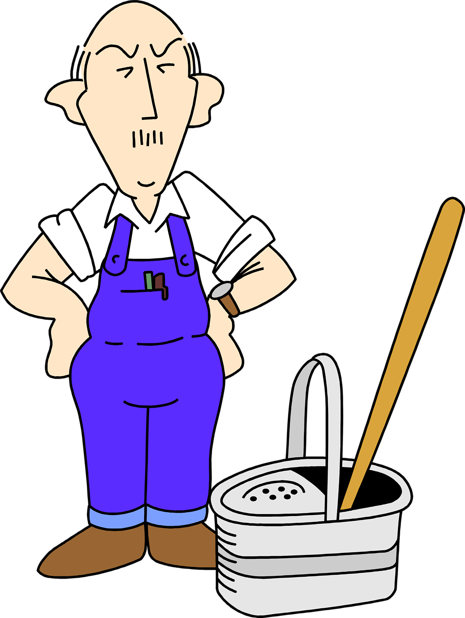 Janitor clipart image