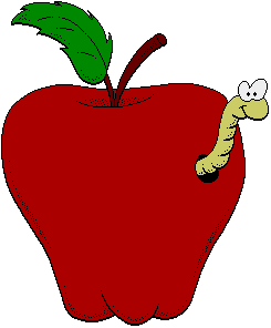 Worm Apple Gif - ClipArt Best