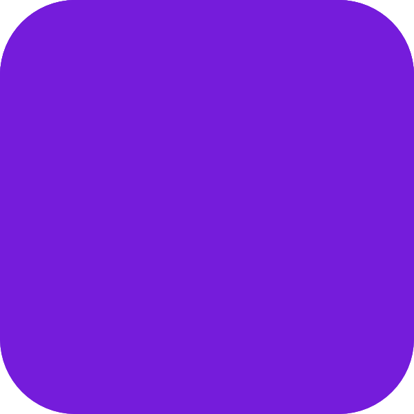 Purple Round Corners Square Clip Art - vector clip ...