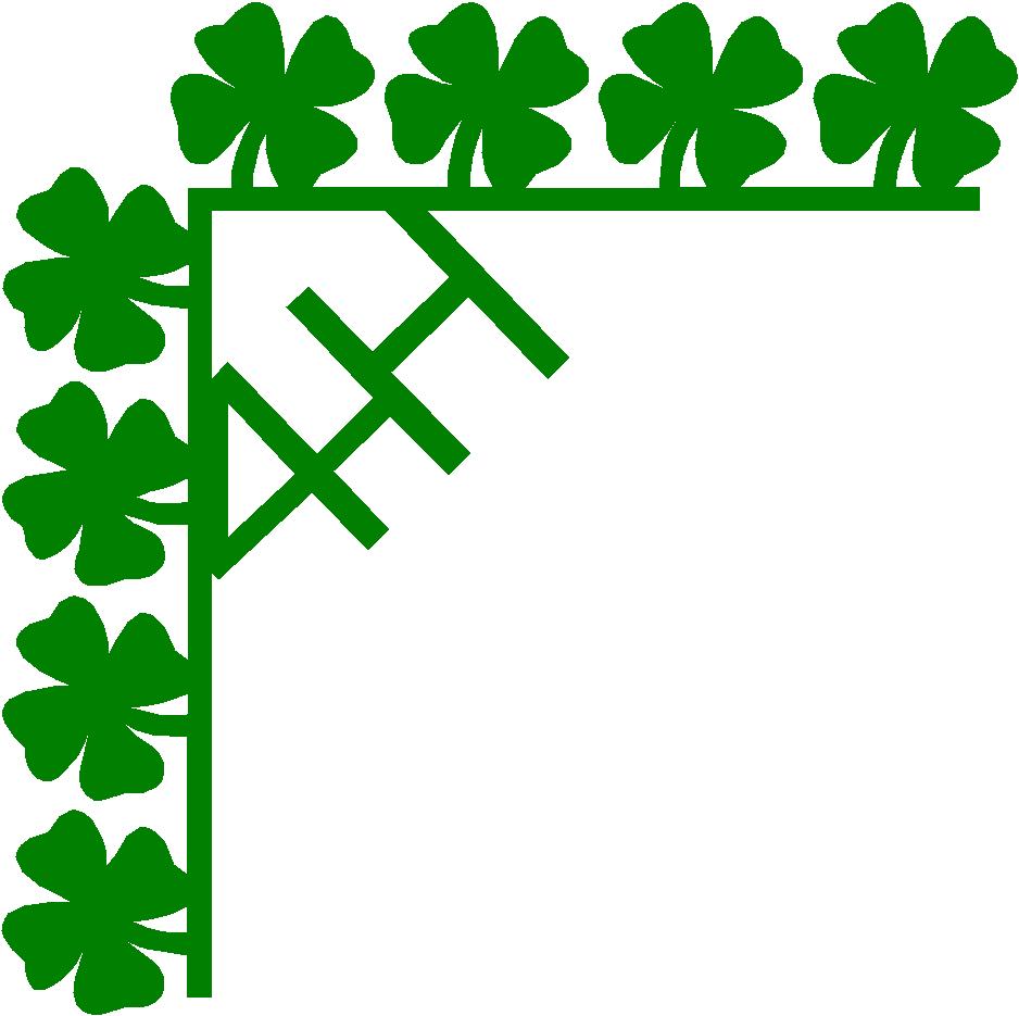 4-h Clover Border Clipart