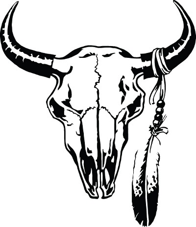 Cow skull clipart