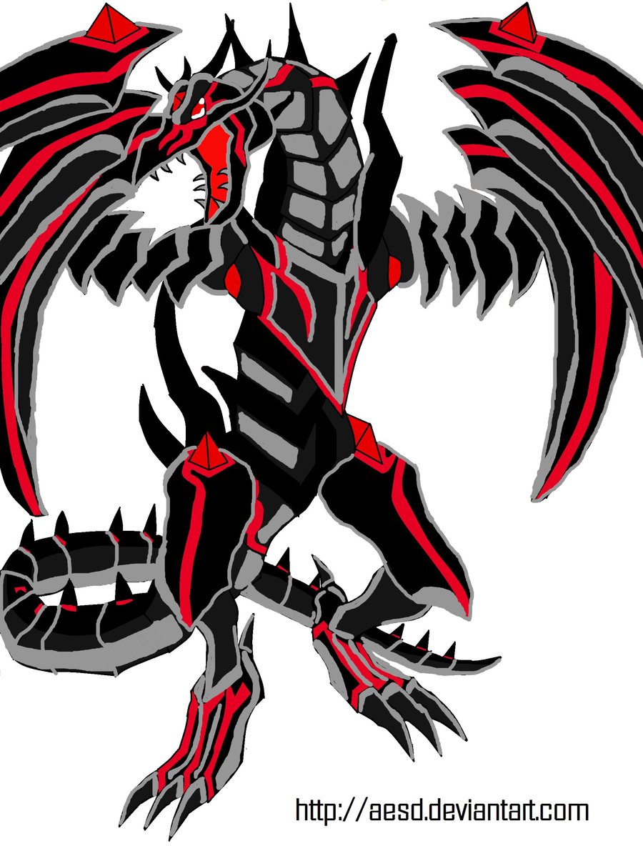 red eyes darkness metal dragon render