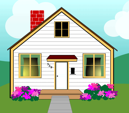 Houses clip art free