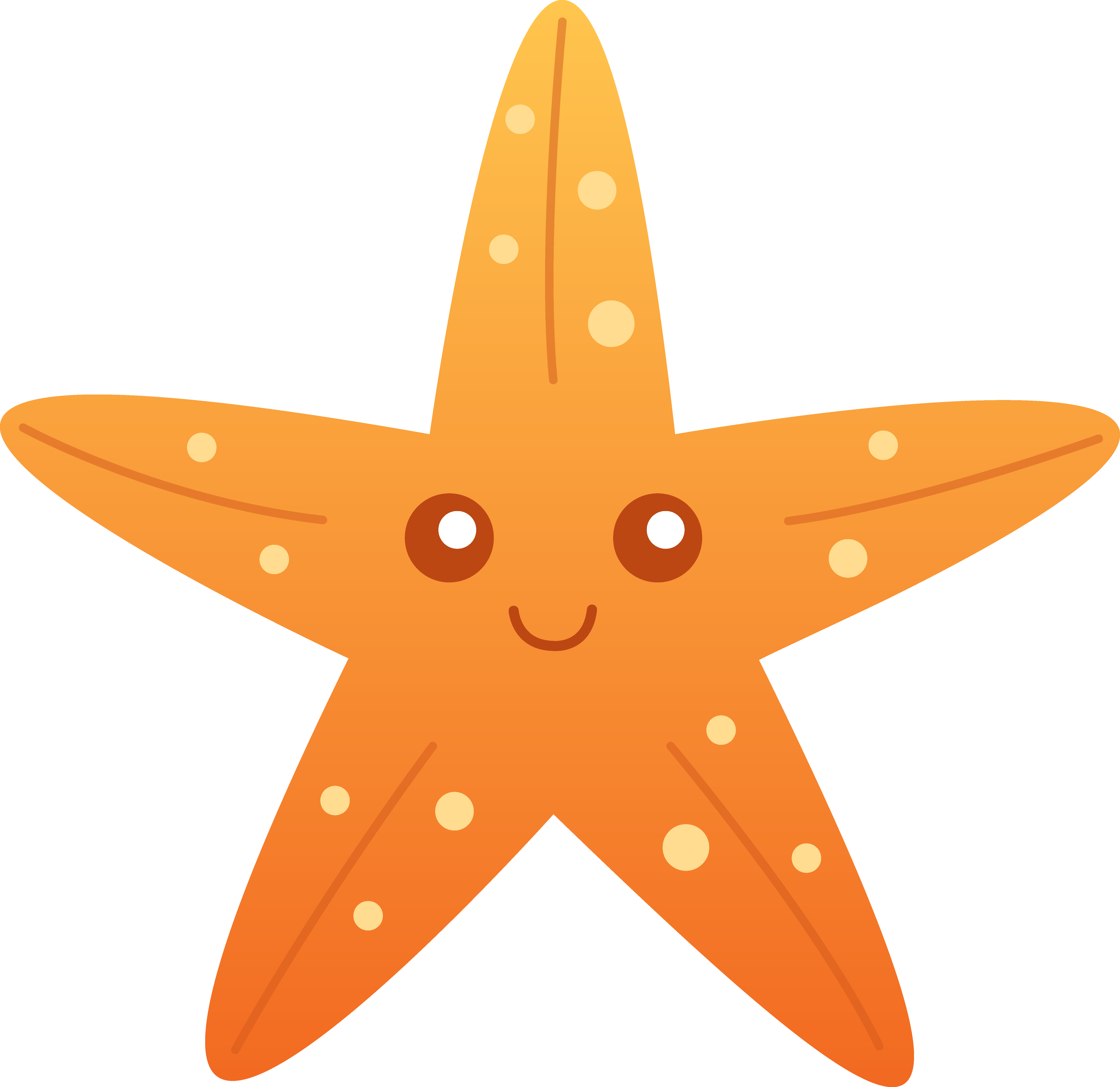 Cute Starfish Clipart - Free Clipart Images