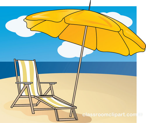 Free clipart beach chair and umbrella - ClipartFox