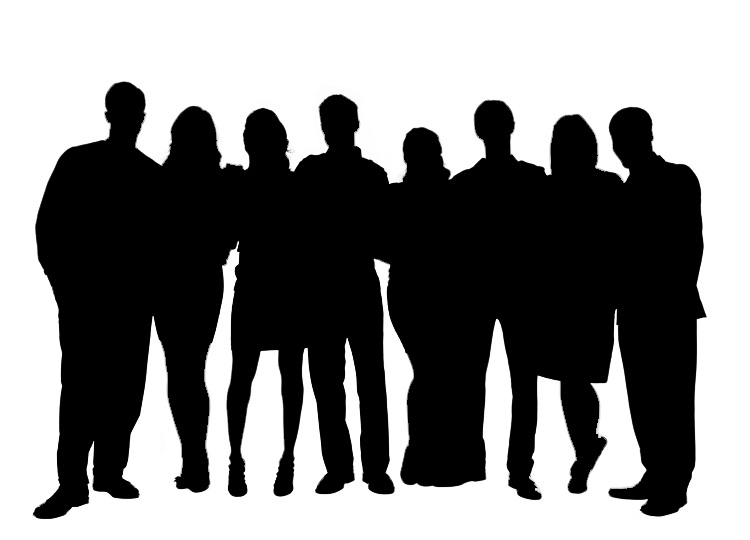 Group People Silhouette Clipart