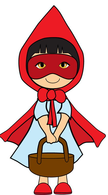 Clipart little red riding hood