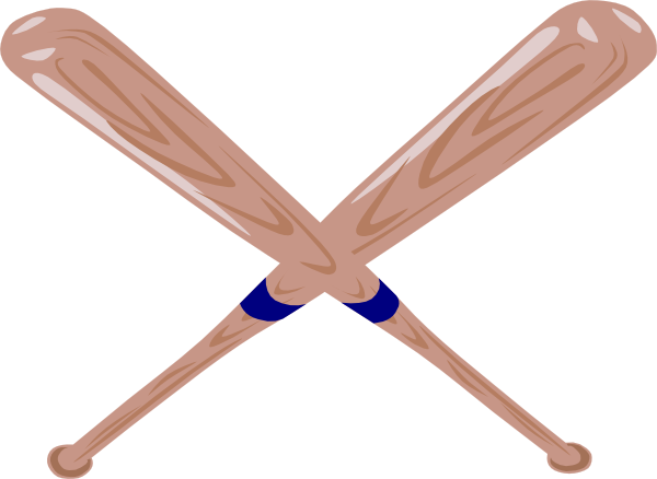 Best Photos of Crossed Baseball Bats - Crossed Baseball Bats Clip ...