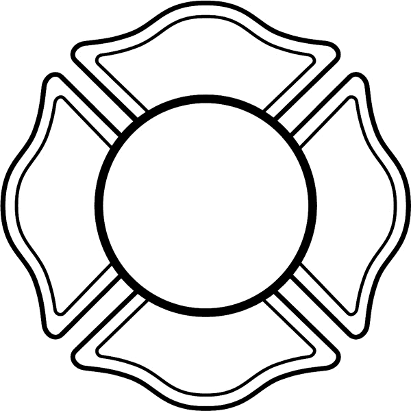 Firefighter Badge Outline ClipArt Best