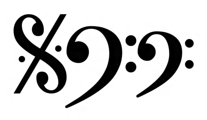 Bass Clef Symbol Font - ClipArt Best