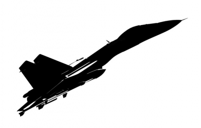 Fighter Jet Silhouette Clipart