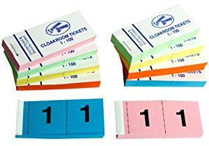 10 Books of 1-100 Cloakroom / Raffle / Tombola Tickets - 5 ...