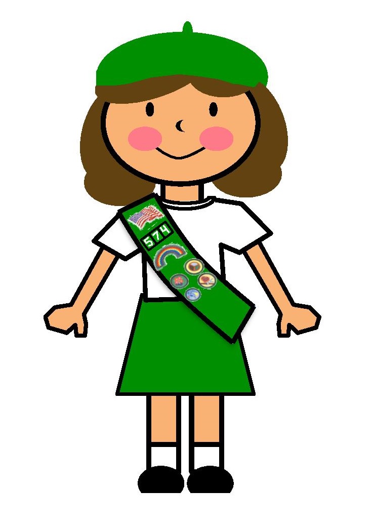 Junior girl scout clipart