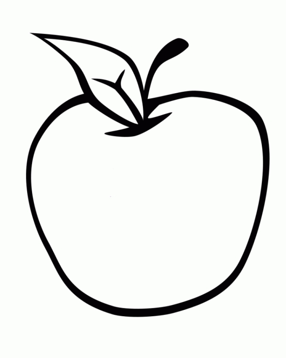 Apple Coloring Page #3467