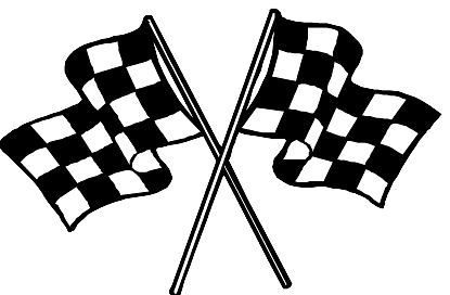 Race car flags clipart