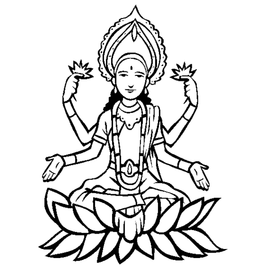 Laxmi ji clipart