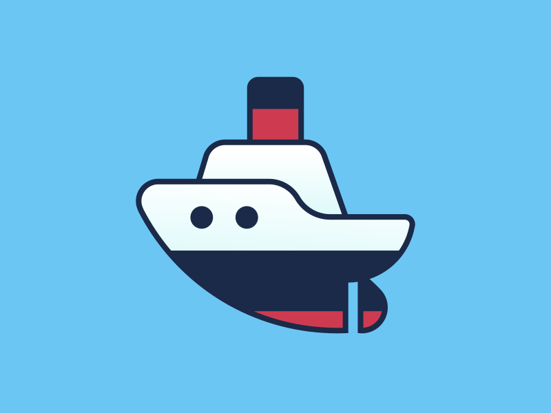 Steamship Icon by Lucas Haas - Dribbble