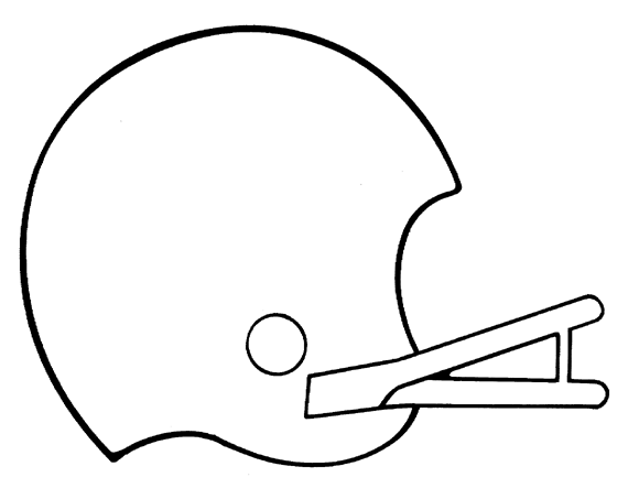 Football helmet outline clip art - dbclipart.com