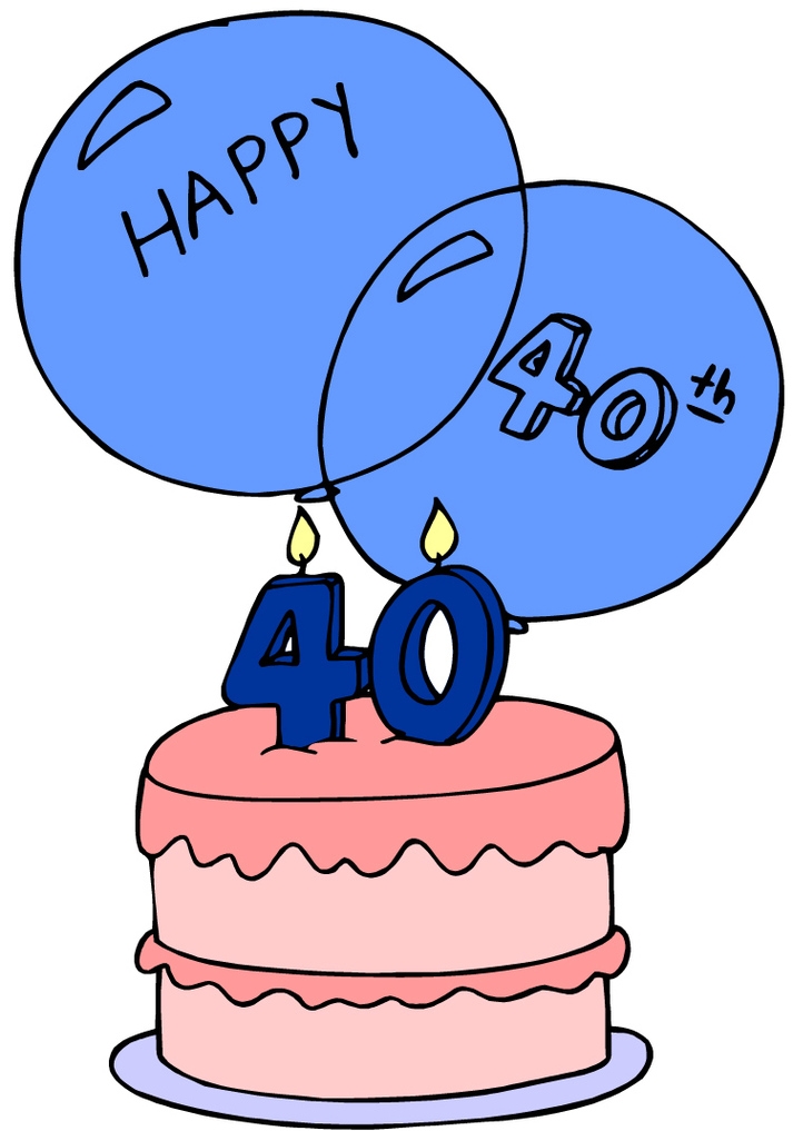 40th Birthday Clipart Free