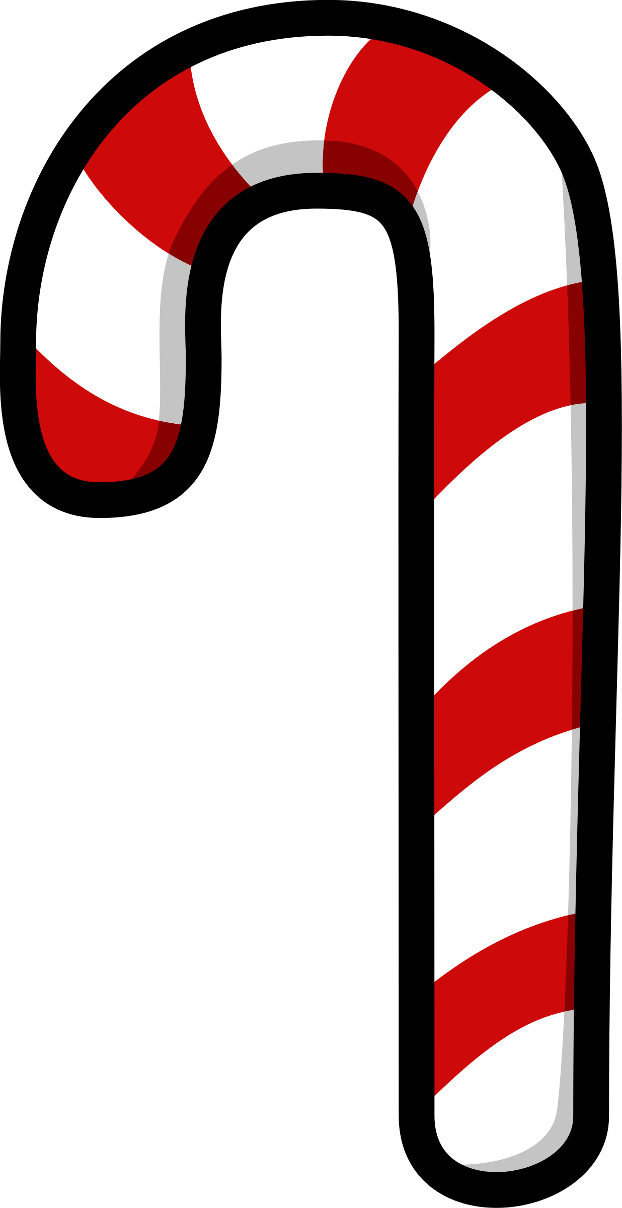 Candy Cane Vector Clipart - Free Public Domain Stock Photo