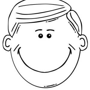 Best Photos of Boy Face Coloring Page - Boy Coloring Pages, Blank ...