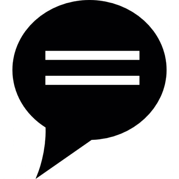 Speech bubble shadow with two white dialogue lines Icons | Free ...