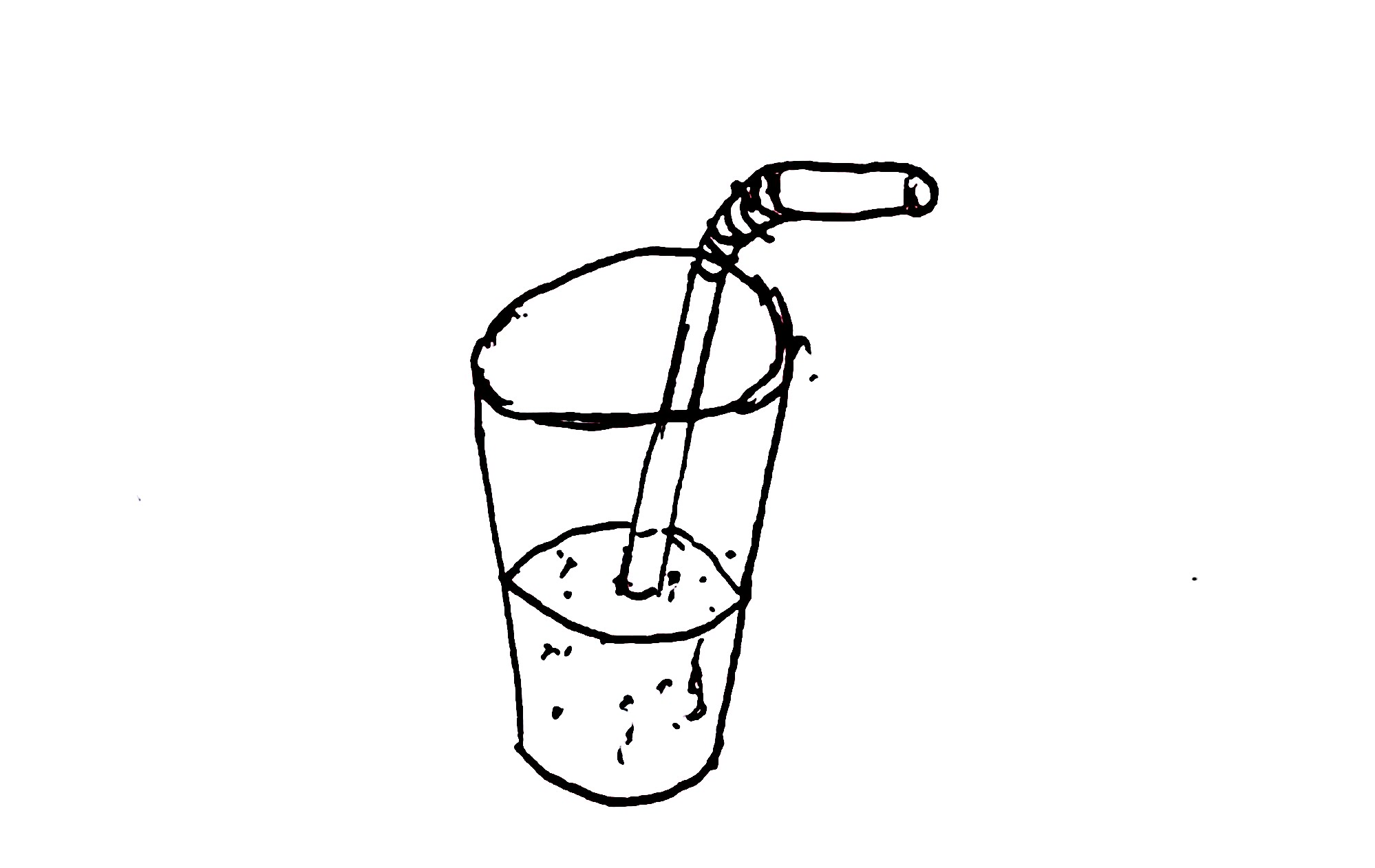 Draw a Cartoon Glass Cup with a straw - YouTube