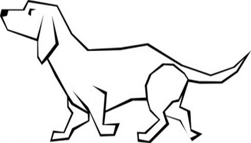 Simple Dog Clipart