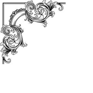 Filigree border clipart free