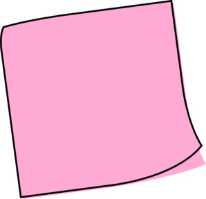 Pink Sticky Note Clip Art | High Quality Clip Art