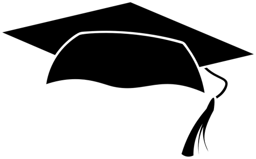 Graduation cap silhouette | Public domain vectors