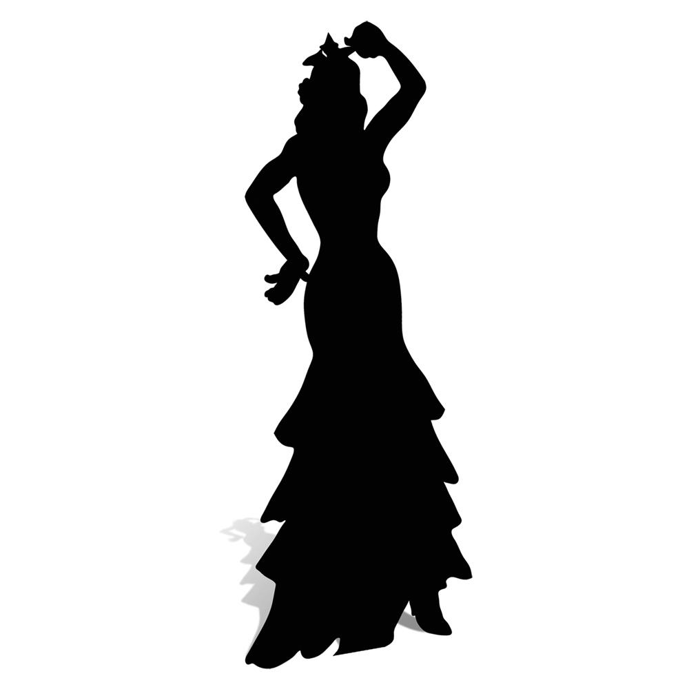 Flamenco Dancer Silhouette Clipart