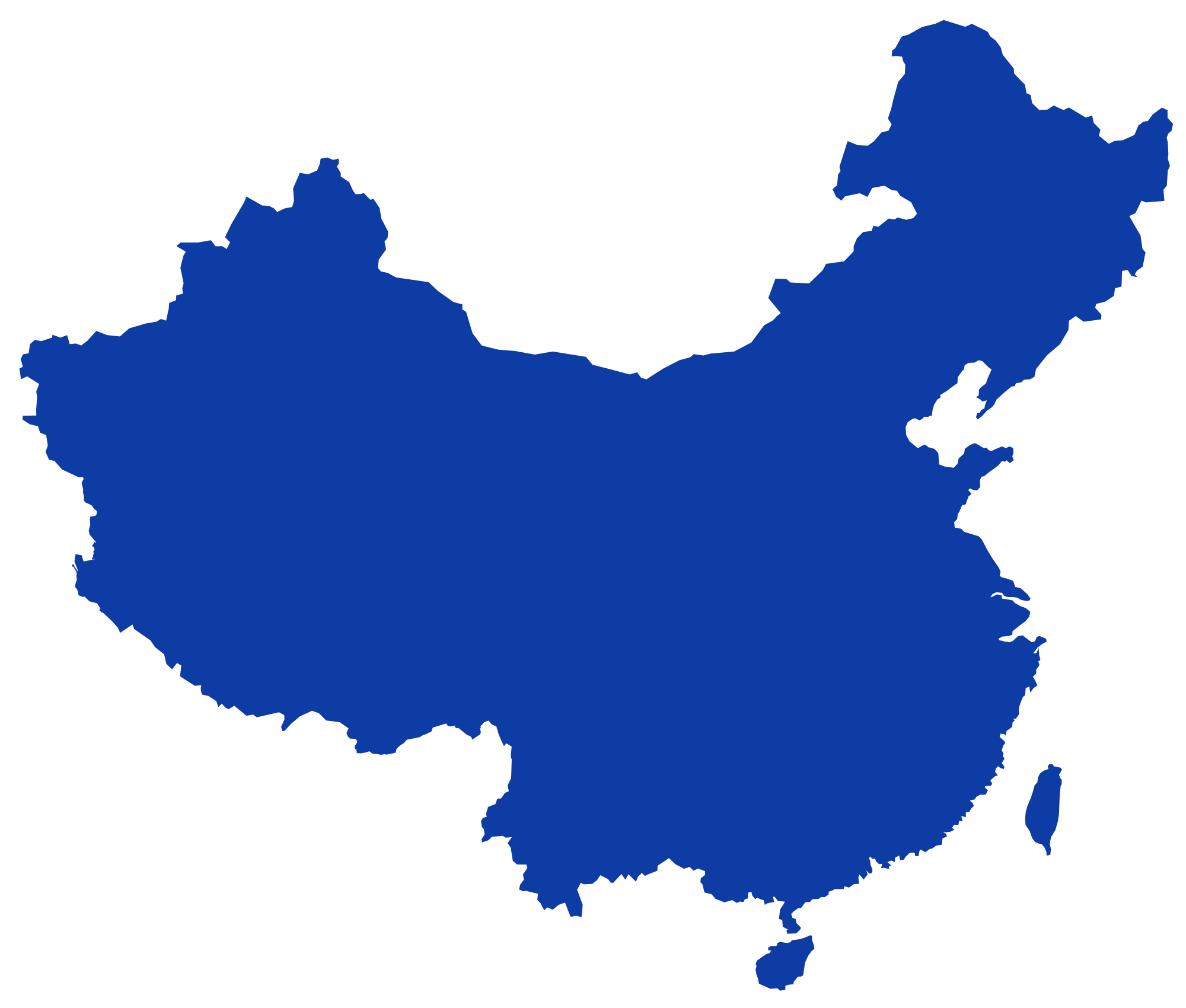 Blank China Map - Dr. Odd