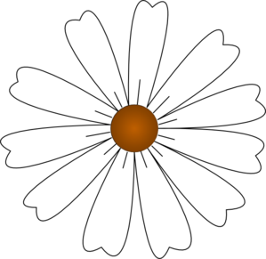 White Daisy clip art - vector clip art online, royalty free ...