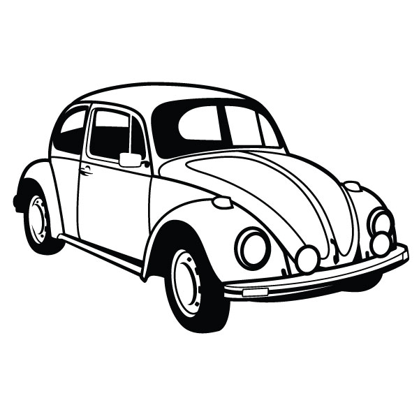 VW Beetle Car Vector