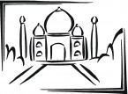 Taj Mahal coloring pictures | Super Coloring