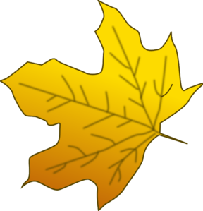 Yellow Maple Leaf clip art - vector clip art online, royalty free ...