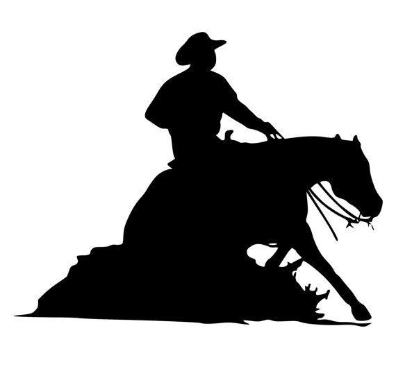 Horse decalWestern Horse Wall stickerReining by Artistryofthehorse