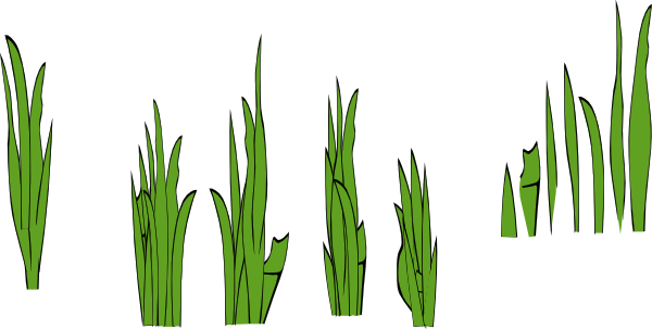 Grass Blades And Clumps Clip Art - vector clip art ...