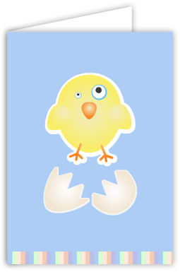 Printable Easter Cards: Easter Chick Easter Card