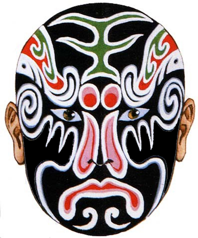 peking opera mask design meaning