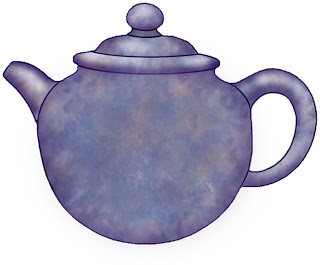 Clip Art Image Purple Teapot
