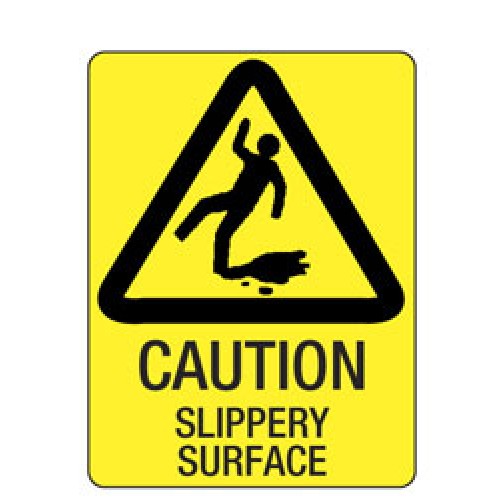 CAUTION SLIPPERY SURFACE - Warning Signs - Signs, Labels & Tags